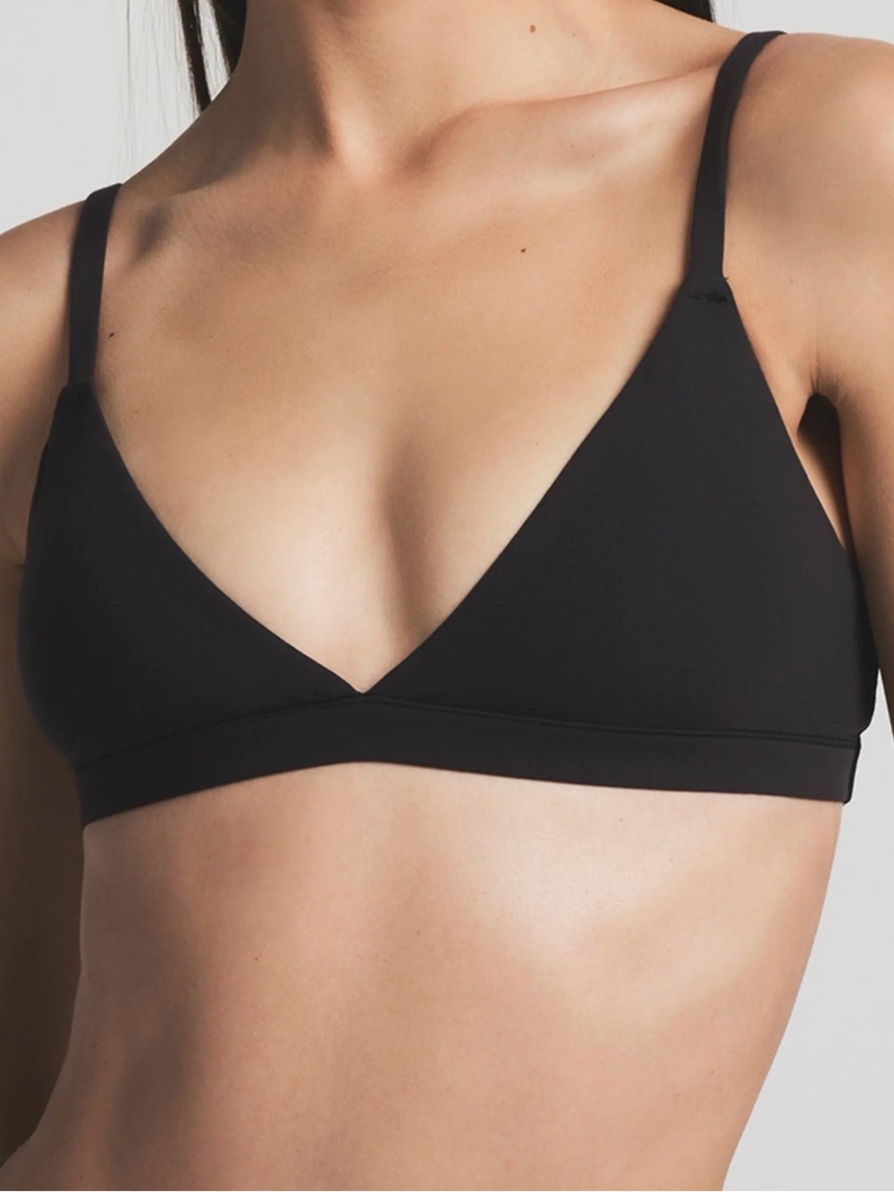 Skims Black Triangle Bralette - Women Intimates & Sleepwear